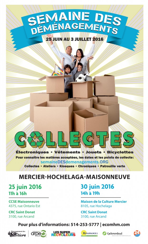 Affiche de la semaine des déménagements de Mercier-Hochelaga-Maisonneuve