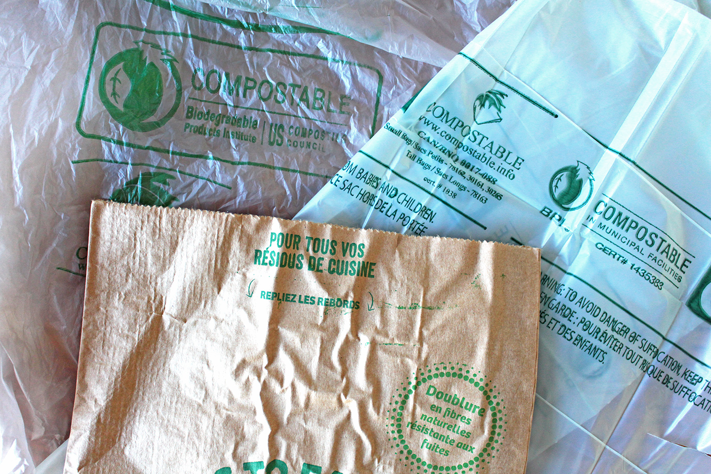 sac compostable
